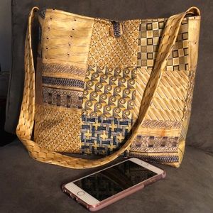 Necktie Patchwork Bag
